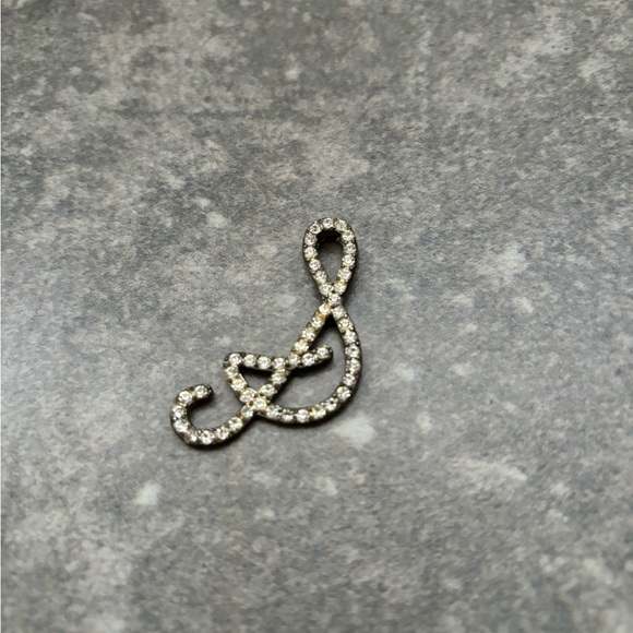 Vintage Cursive “S” Letter Charm Pendant Initial Necklace Charm - Picture 2 of 5